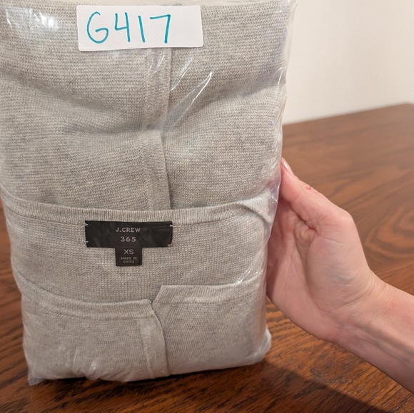 J.Crew sz XS Juliette Collarless Sweater Cardigan Wool Knit Blazer Meghan Markle - Picture 16 of 16